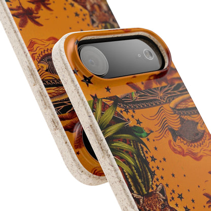 🌿 Fundas Biodegradables – Pintura de la Amazonía | Funda Ecológica para iPhone y Samsung