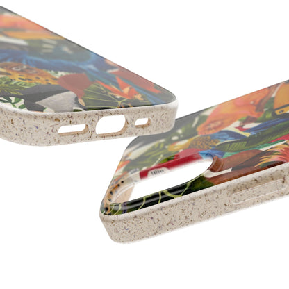 Funda Biodegradable | Pintura Aves de la Amazonía | iPhone y Samsung