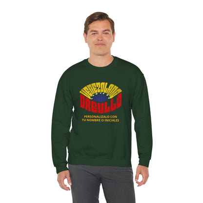 Sudadera Venezolano con Orgullo – Personalizable con tu Nombre o Iniciales