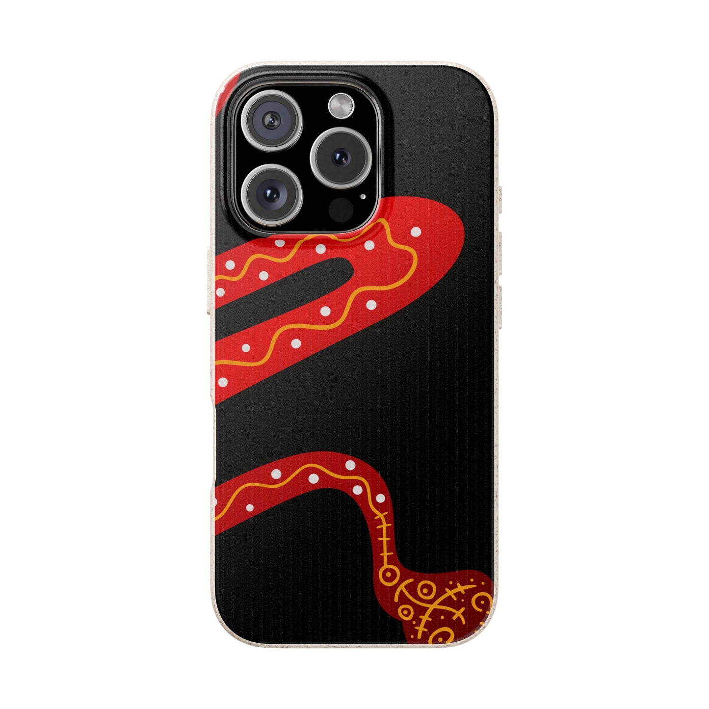 Funda de móvil biodegradable - Wiyu - "La serpiente emplumada" – Serie Amazonía