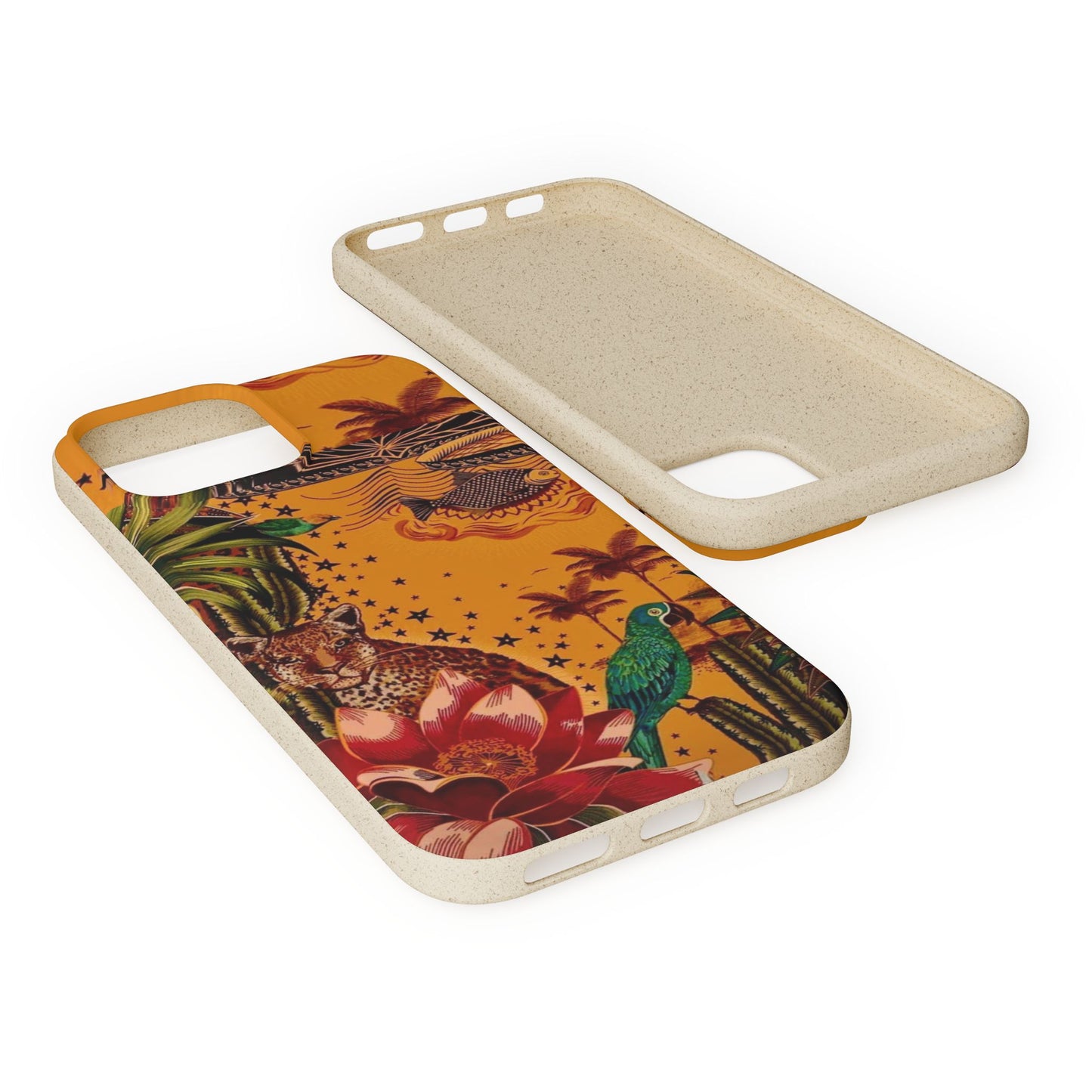 🌿 Fundas Biodegradables – Pintura de la Amazonía | Funda Ecológica para iPhone y Samsung