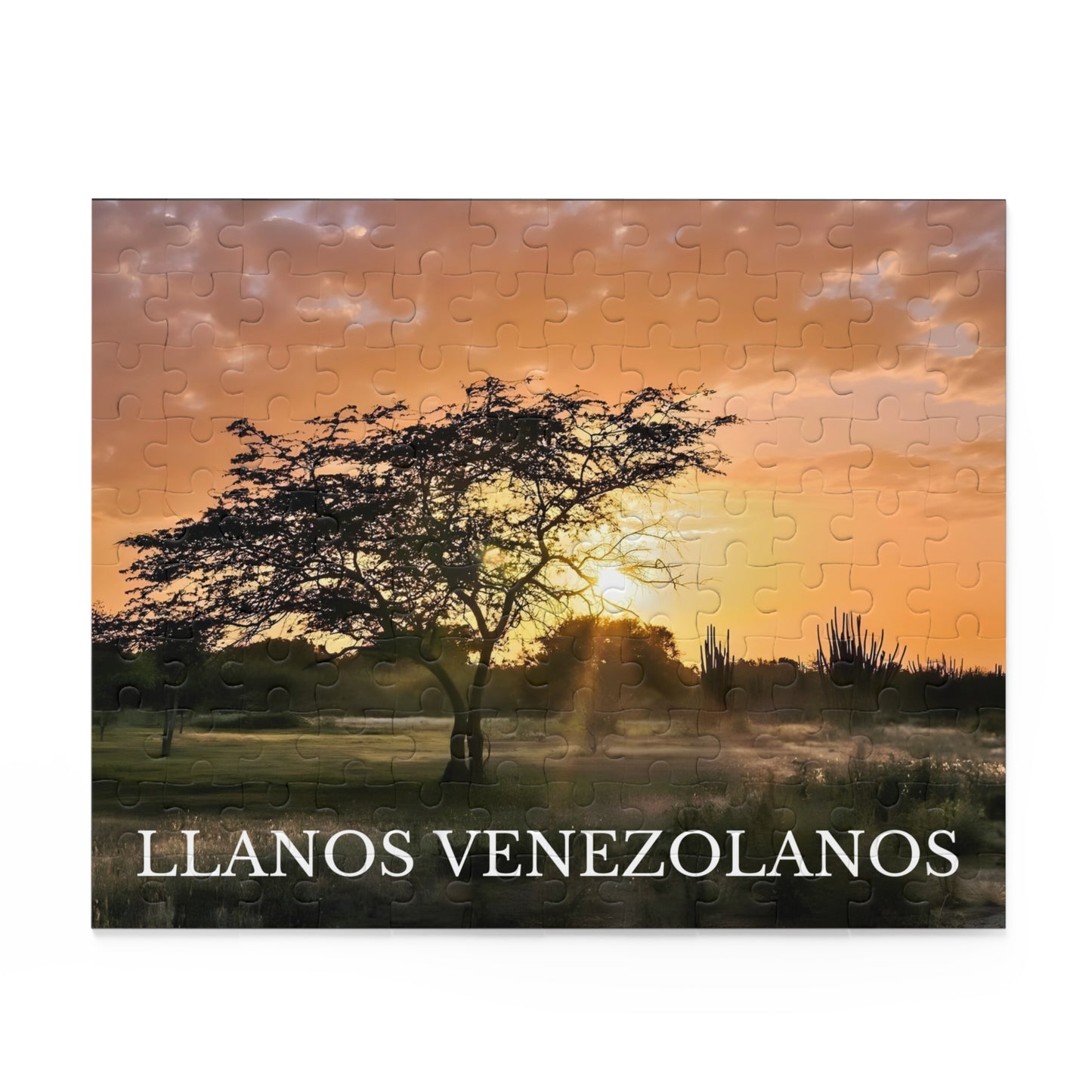 Rompecabezas Atardecer en los Llanos Venezolanos | Paisaje Natural de Venezuela (120, 252 o 500 Piezas)