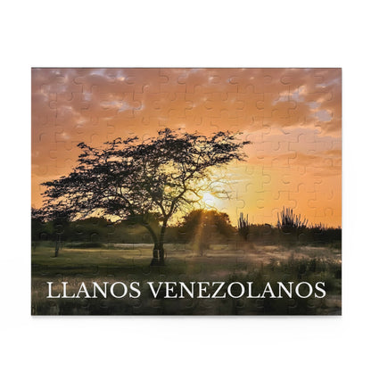 Rompecabezas Atardecer en los Llanos Venezolanos | Paisaje Natural de Venezuela (120, 252 o 500 Piezas)