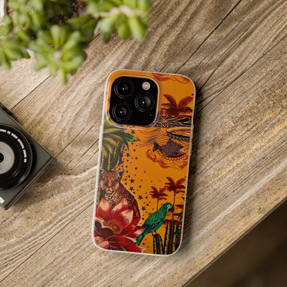 🌿 Fundas Biodegradables – Pintura de la Amazonía | Funda Ecológica para iPhone y Samsung