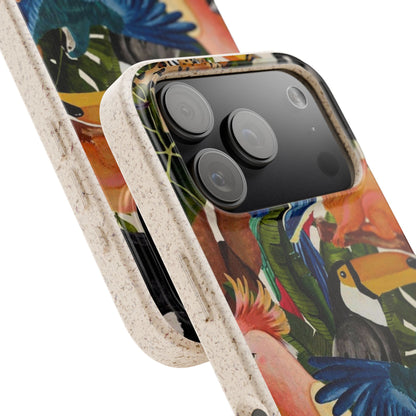 Funda Biodegradable | Pintura Aves de la Amazonía | iPhone y Samsung