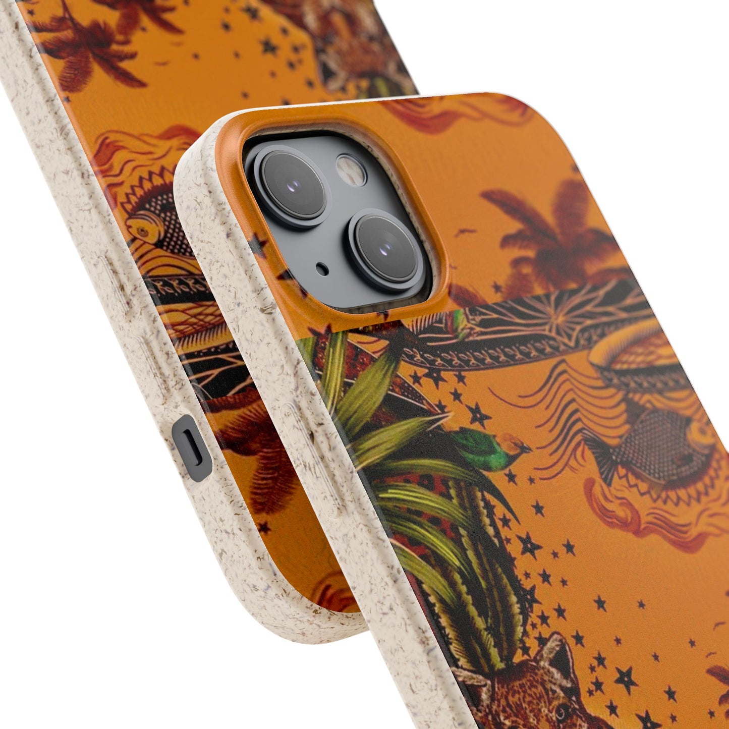 🌿 Fundas Biodegradables – Pintura de la Amazonía | Funda Ecológica para iPhone y Samsung