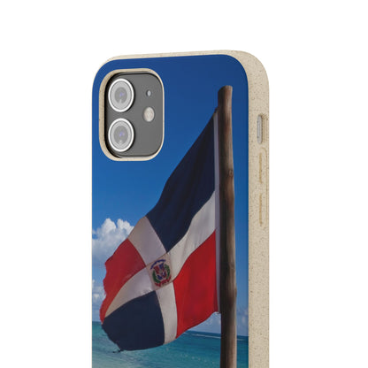 Funda Biodegradable | Bandera de RD en la Playa 🇩🇴 | iPhone y Samsung