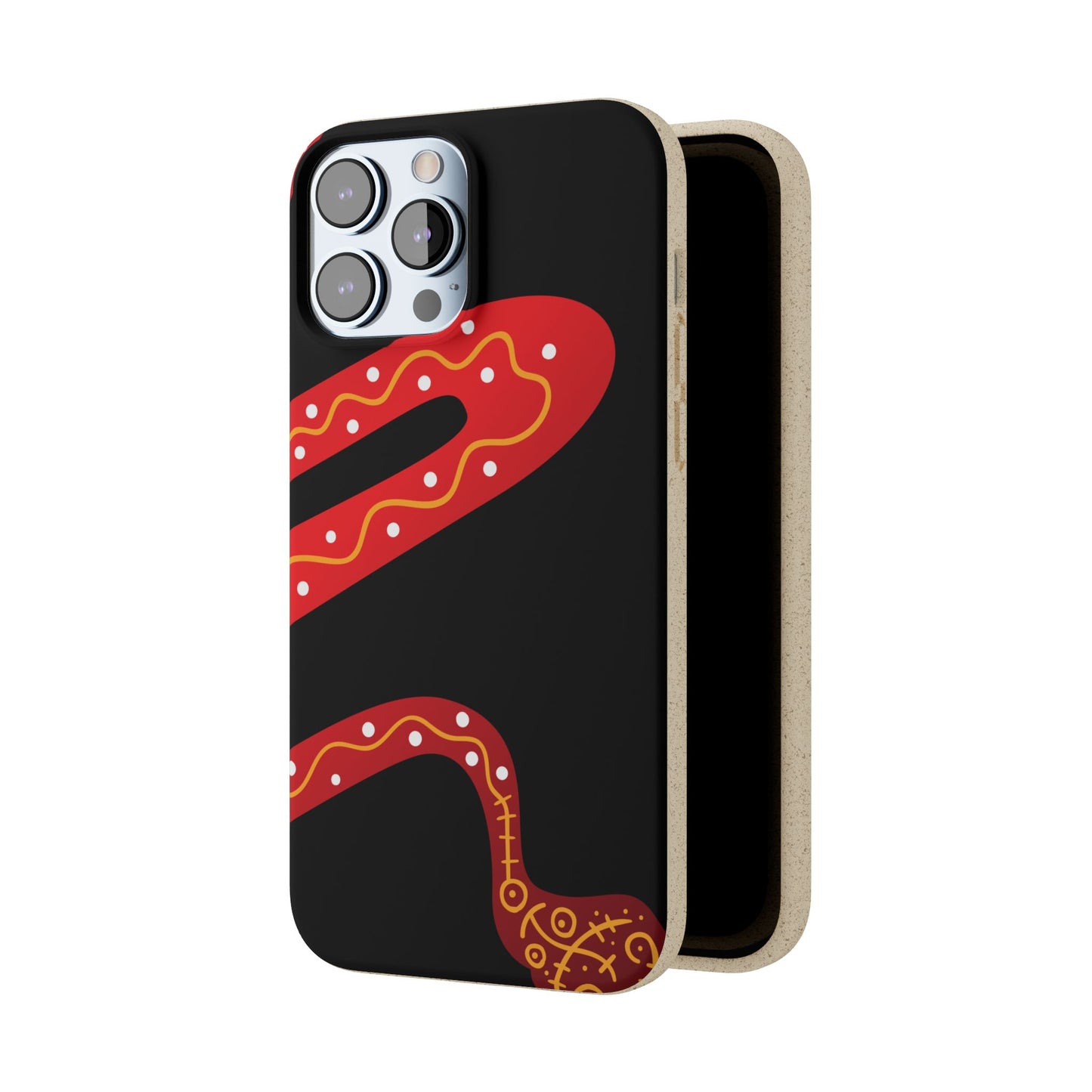 Funda de móvil biodegradable - Wiyu - "La serpiente emplumada" – Serie Amazonía