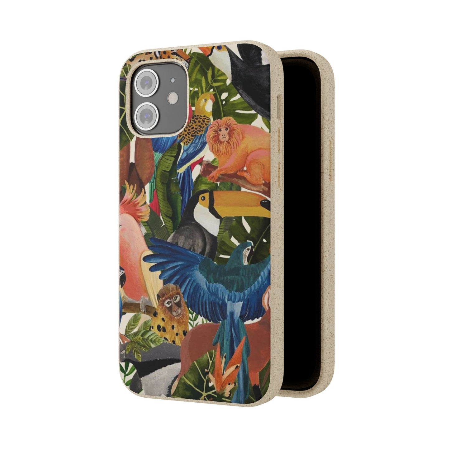 Funda Biodegradable | Pintura Aves de la Amazonía | iPhone y Samsung