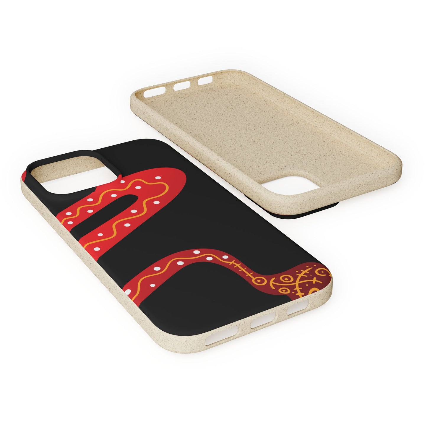 Funda de móvil biodegradable - Wiyu - "La serpiente emplumada" – Serie Amazonía