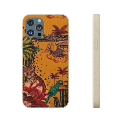 🌿 Fundas Biodegradables – Pintura de la Amazonía | Funda Ecológica para iPhone y Samsung