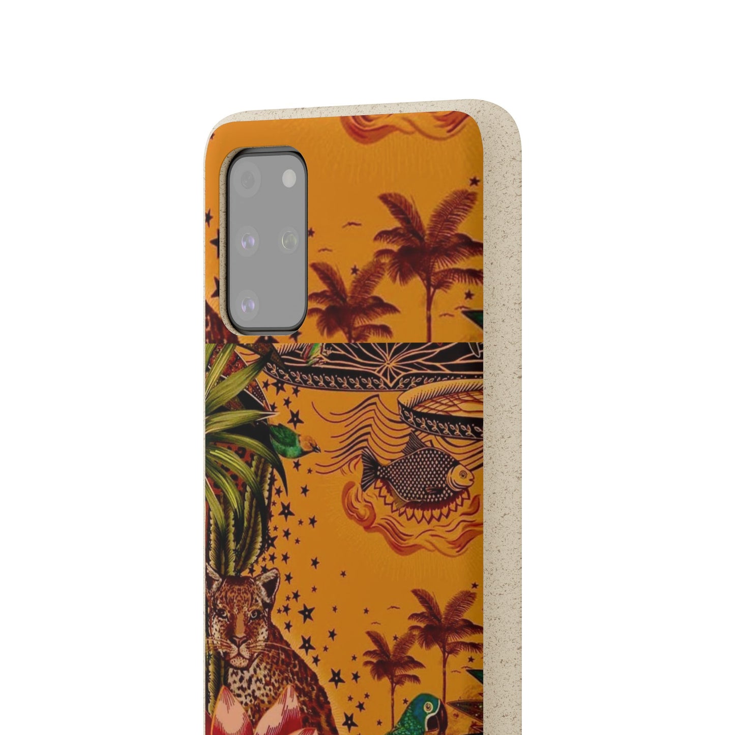 🌿 Fundas Biodegradables – Pintura de la Amazonía | Funda Ecológica para iPhone y Samsung