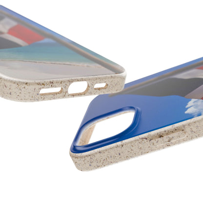 Funda Biodegradable | Bandera de RD en la Playa 🇩🇴 | iPhone y Samsung