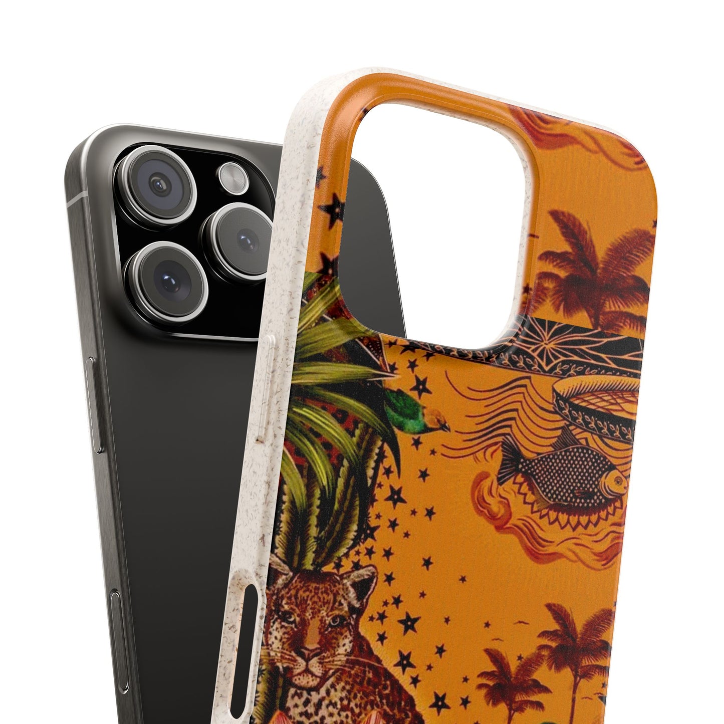 🌿 Fundas Biodegradables – Pintura de la Amazonía | Funda Ecológica para iPhone y Samsung