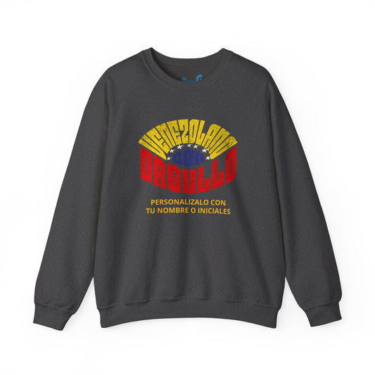 Sudadera Venezolano con Orgullo – Personalizable con tu Nombre o Iniciales