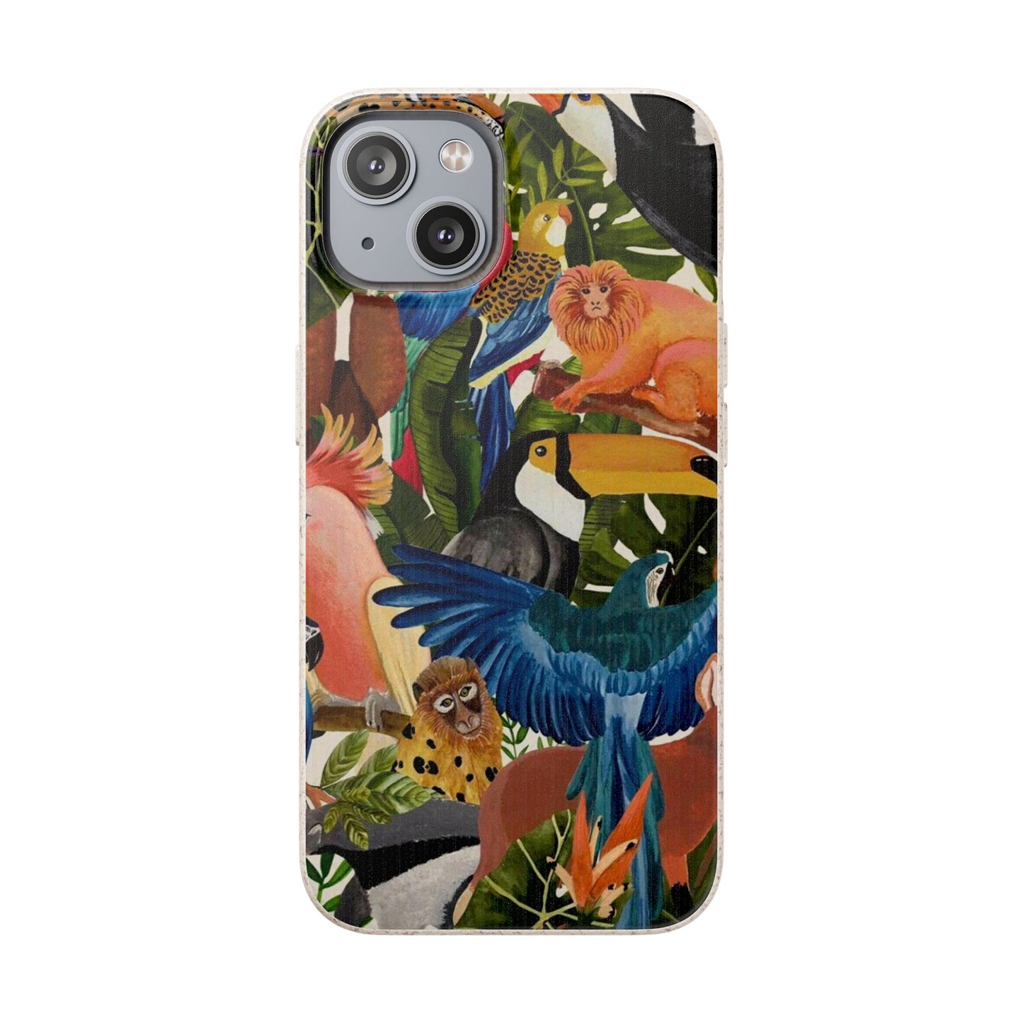 Funda Biodegradable | Pintura Aves de la Amazonía | iPhone y Samsung