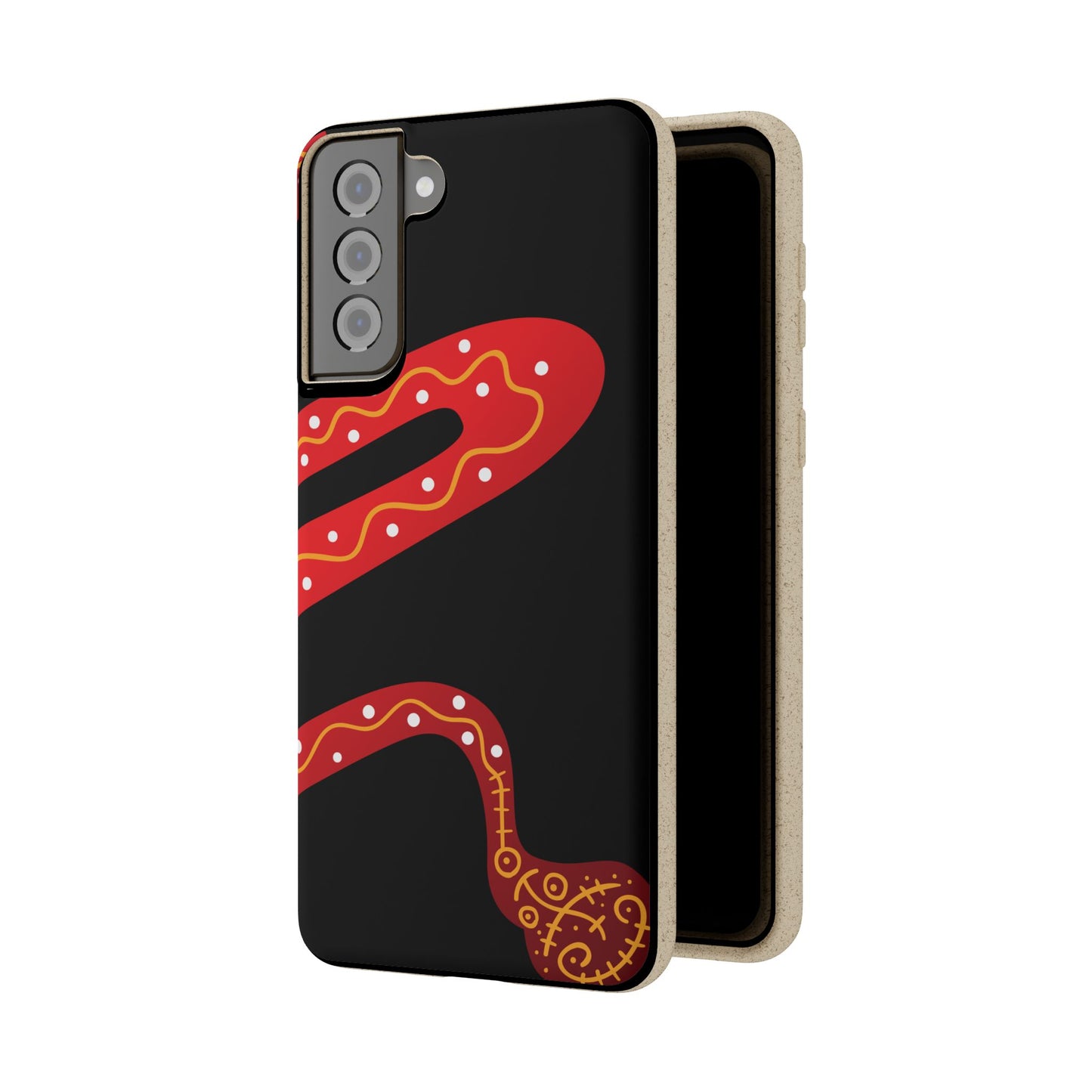 Funda de móvil biodegradable - Wiyu - "La serpiente emplumada" – Serie Amazonía