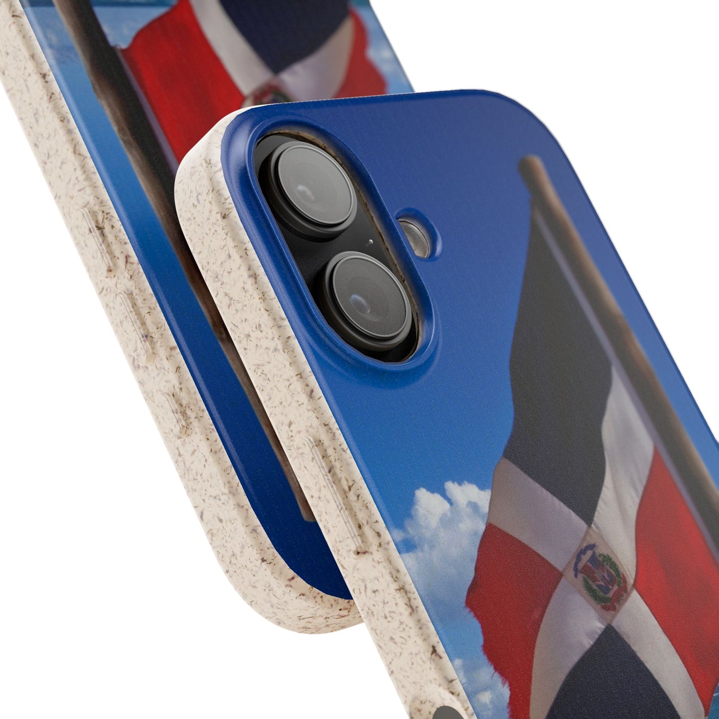 Funda Biodegradable | Bandera de RD en la Playa 🇩🇴 | iPhone y Samsung