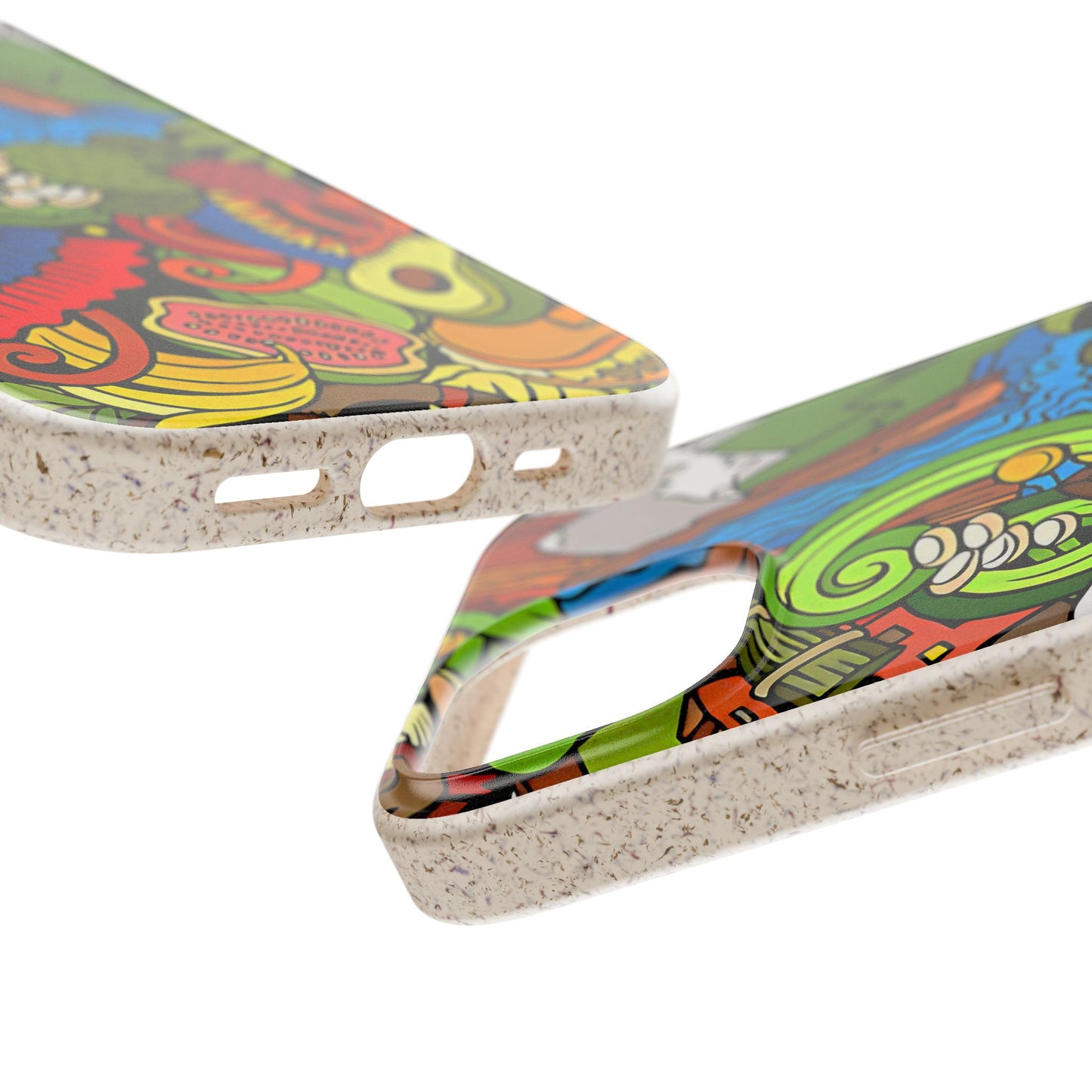 Funda Biodegradable | Dibujo Doodle cosas típicas de Venezuela | iPhone y Samsung