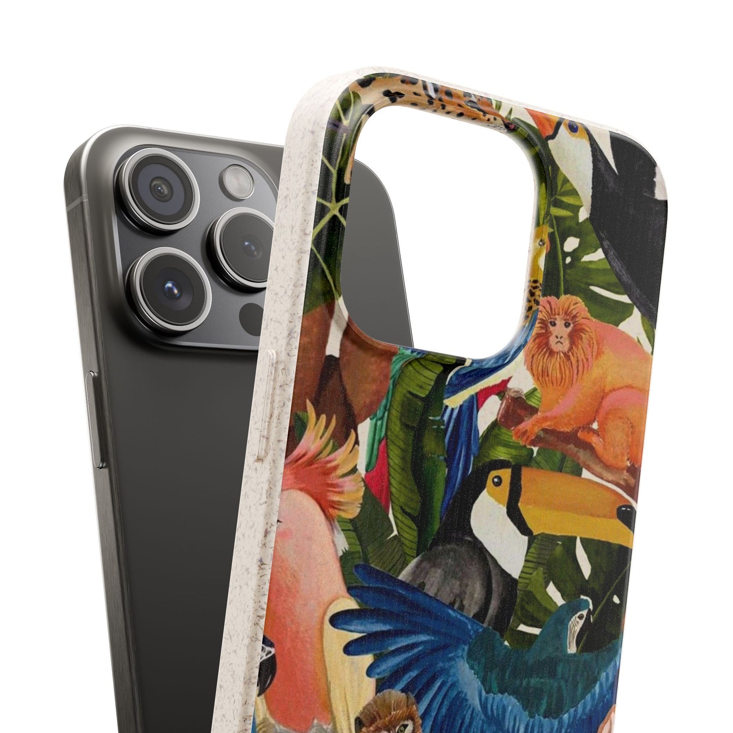 Funda Biodegradable | Pintura Aves de la Amazonía | iPhone y Samsung