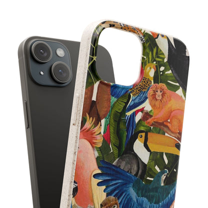 Funda Biodegradable | Pintura Aves de la Amazonía | iPhone y Samsung
