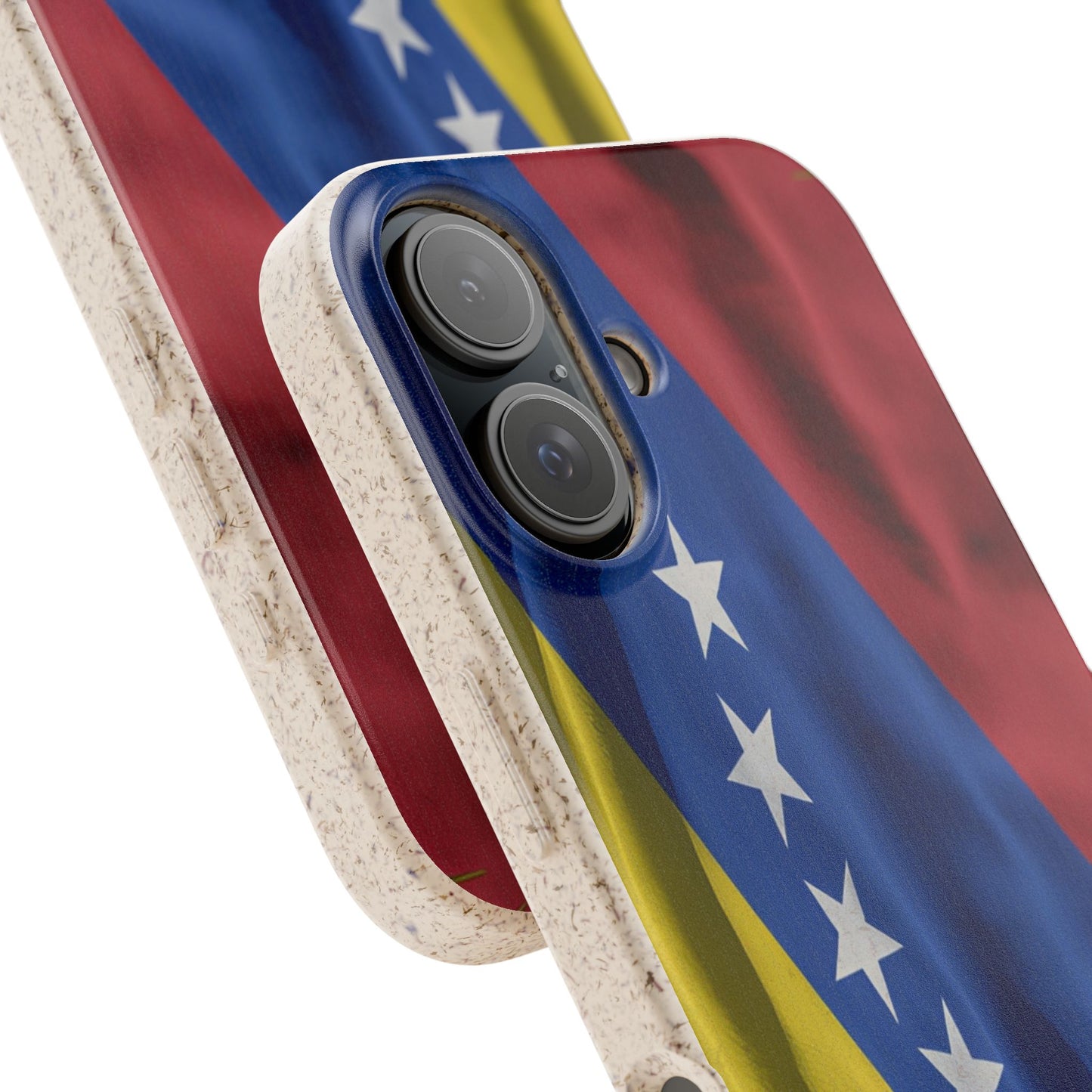 Forro para Celular Bandera de Venezuela | 7 Estrellas | Biodegradable | Personalízalo con tus iniciales o nombre