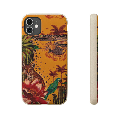 🌿 Fundas Biodegradables – Pintura de la Amazonía | Funda Ecológica para iPhone y Samsung