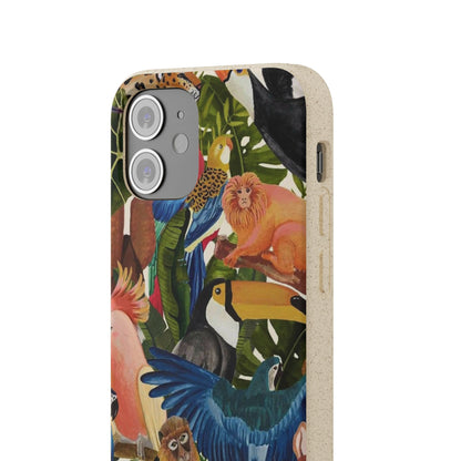 Funda Biodegradable | Pintura Aves de la Amazonía | iPhone y Samsung