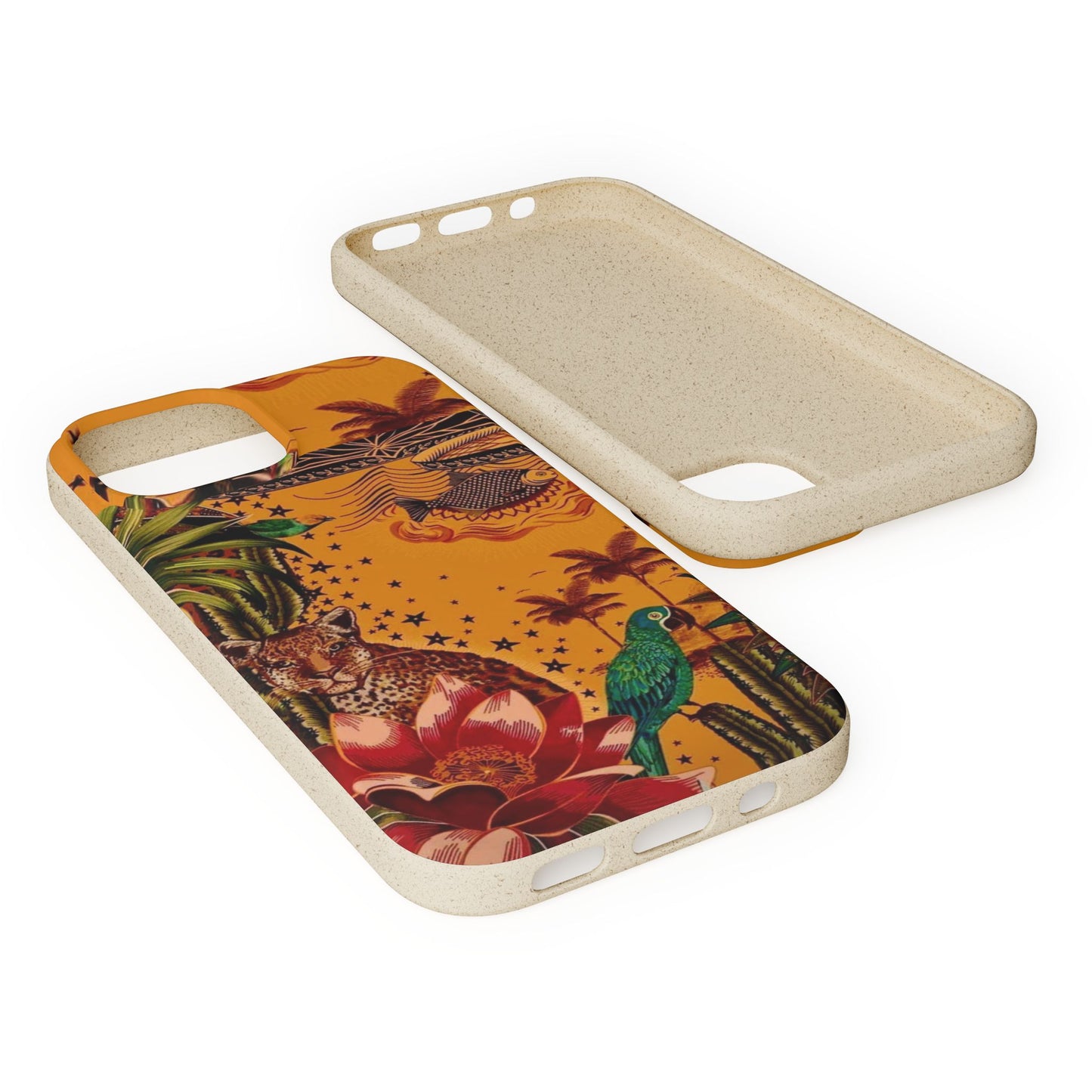 🌿 Fundas Biodegradables – Pintura de la Amazonía | Funda Ecológica para iPhone y Samsung