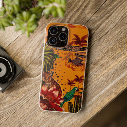 🌿 Fundas Biodegradables – Pintura de la Amazonía | Funda Ecológica para iPhone y Samsung