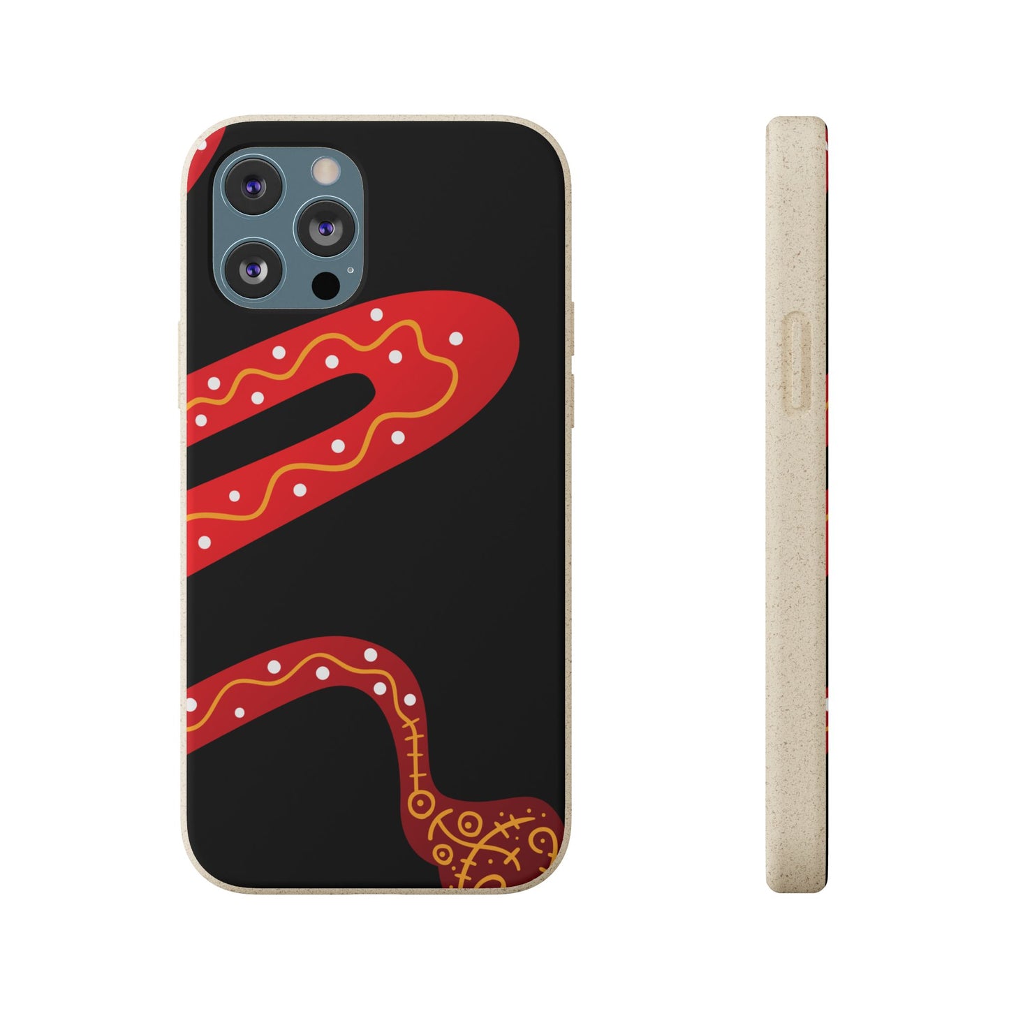 Funda de móvil biodegradable - Wiyu - "La serpiente emplumada" – Serie Amazonía