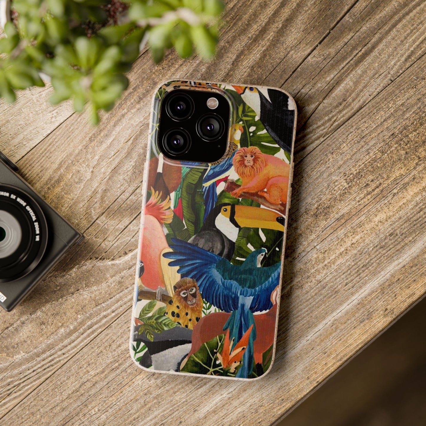 Funda Biodegradable | Pintura Aves de la Amazonía | iPhone y Samsung