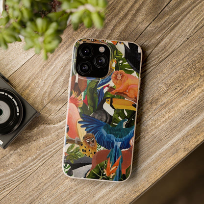 Funda Biodegradable | Pintura Aves de la Amazonía | iPhone y Samsung