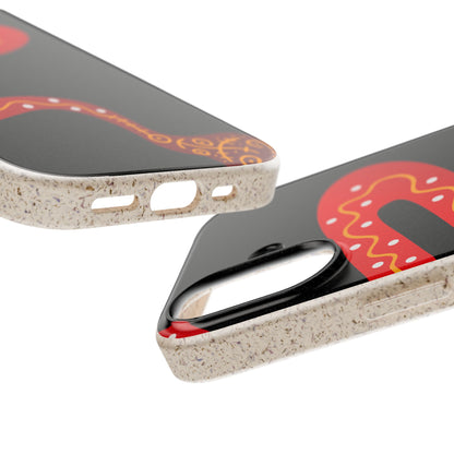 Funda de móvil biodegradable - Wiyu - "La serpiente emplumada" – Serie Amazonía