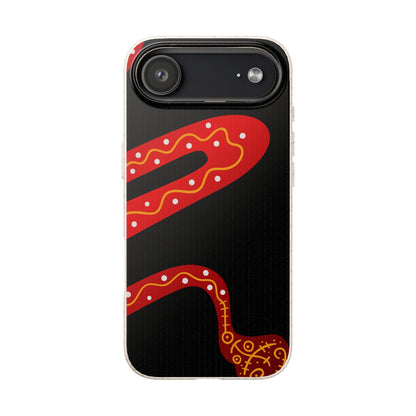Funda de móvil biodegradable - Wiyu - "La serpiente emplumada" – Serie Amazonía