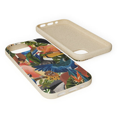 Funda Biodegradable | Pintura Aves de la Amazonía | iPhone y Samsung