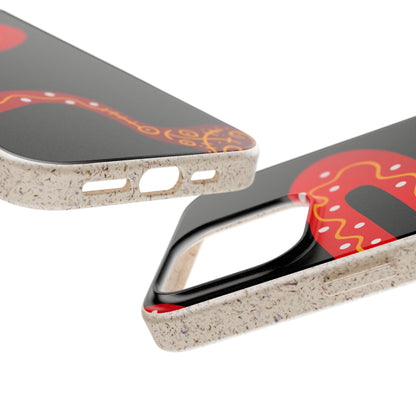 Funda de móvil biodegradable - Wiyu - "La serpiente emplumada" – Serie Amazonía