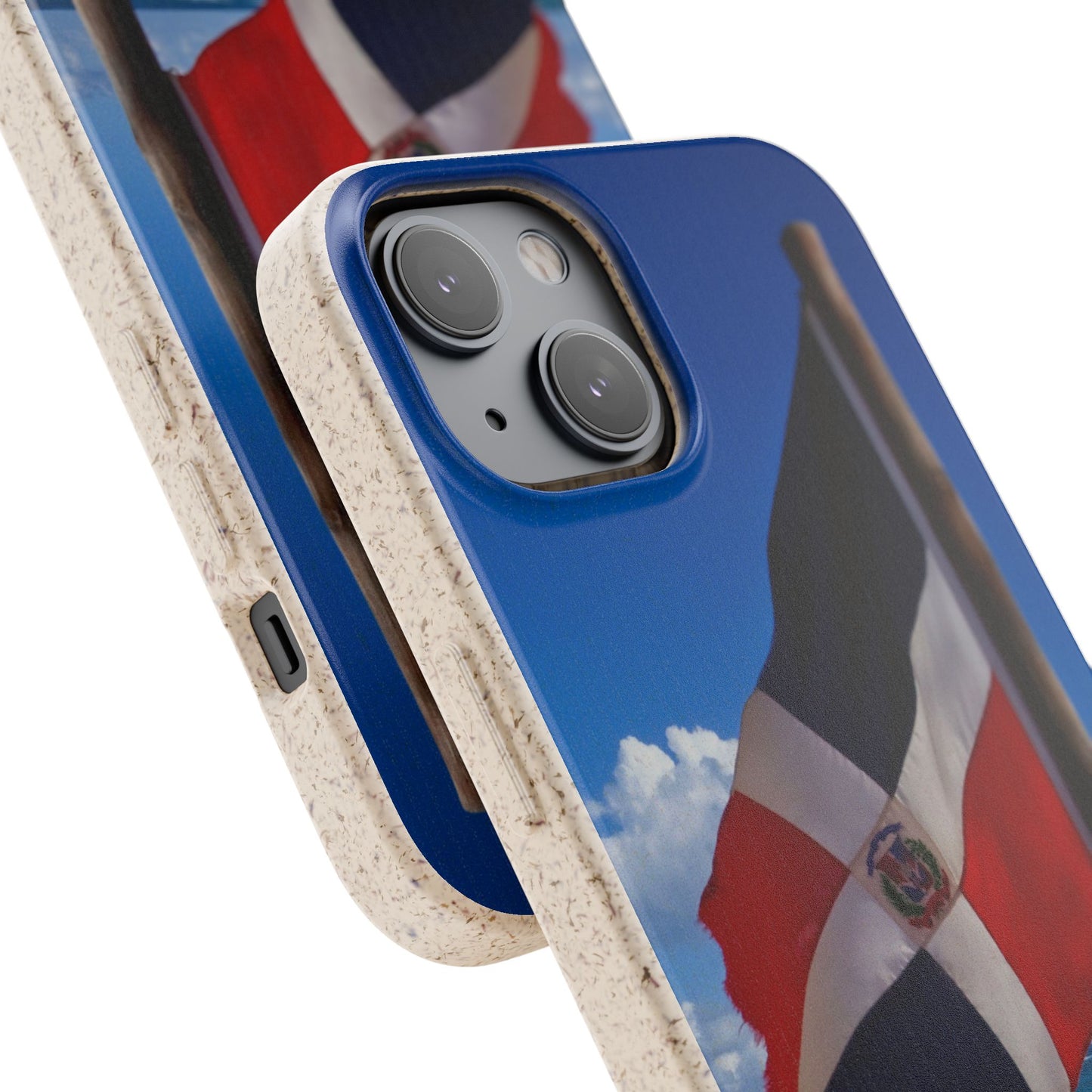 Funda Biodegradable | Bandera de RD en la Playa 🇩🇴 | iPhone y Samsung