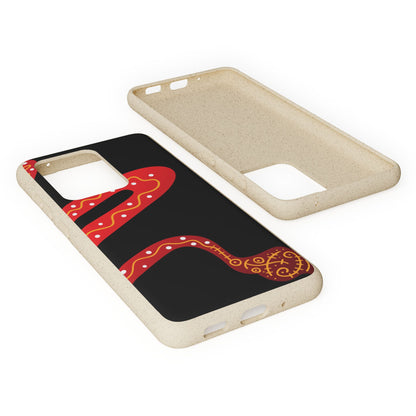 Funda de móvil biodegradable - Wiyu - "La serpiente emplumada" – Serie Amazonía