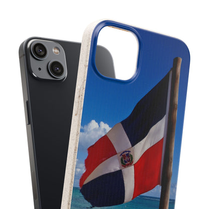 Funda Biodegradable | Bandera de RD en la Playa 🇩🇴 | iPhone y Samsung