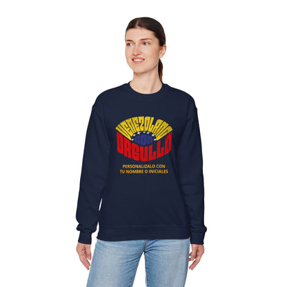 Sudadera Venezolano con Orgullo – Personalizable con tu Nombre o Iniciales
