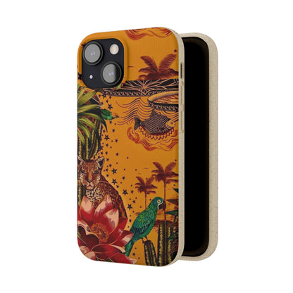 🌿 Fundas Biodegradables – Pintura de la Amazonía | Funda Ecológica para iPhone y Samsung