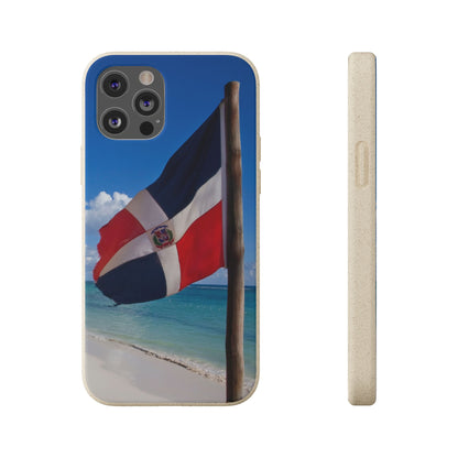 Funda Biodegradable | Bandera de RD en la Playa 🇩🇴 | iPhone y Samsung
