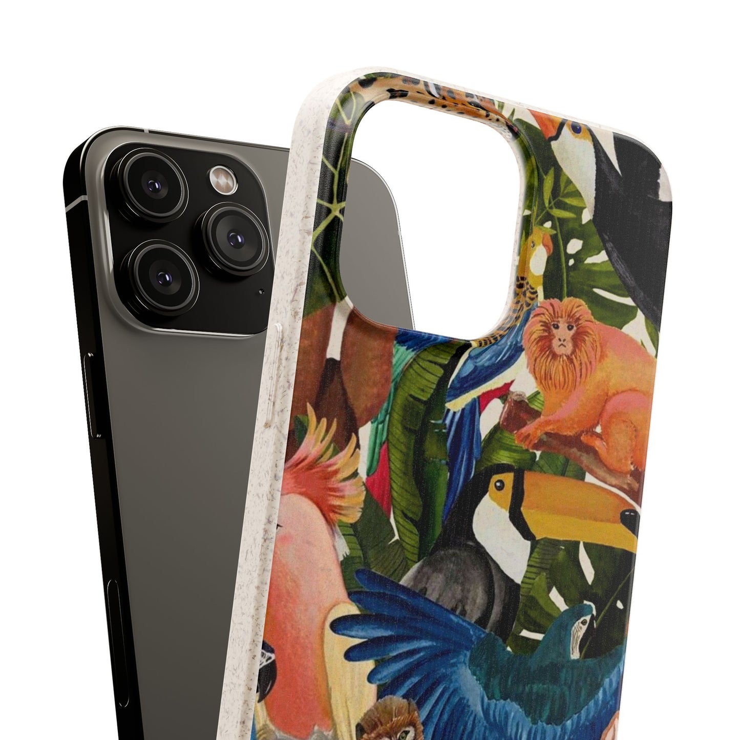 Funda Biodegradable | Pintura Aves de la Amazonía | iPhone y Samsung