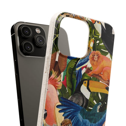 Funda Biodegradable | Pintura Aves de la Amazonía | iPhone y Samsung