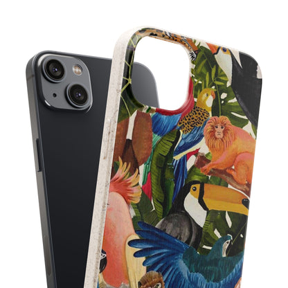 Funda Biodegradable | Pintura Aves de la Amazonía | iPhone y Samsung