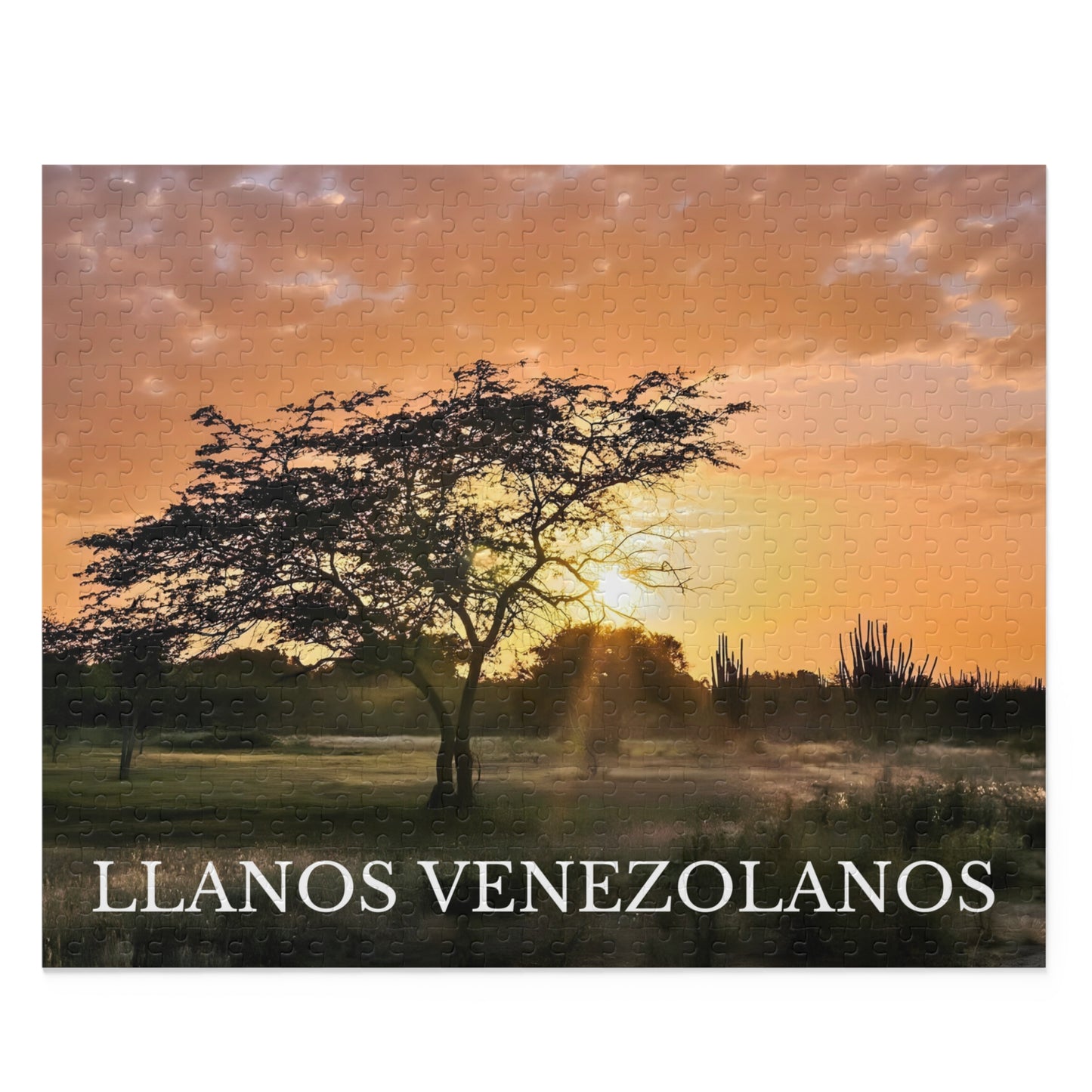 Rompecabezas Atardecer en los Llanos Venezolanos | Paisaje Natural de Venezuela (120, 252 o 500 Piezas)