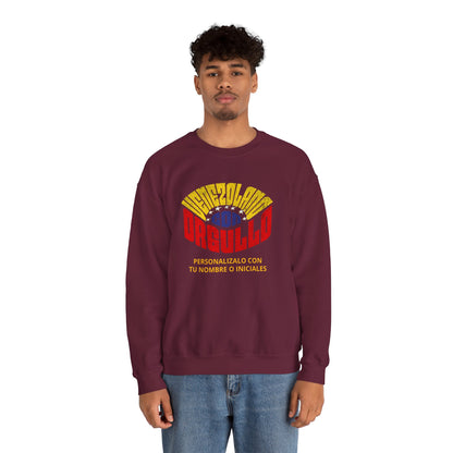 Sudadera Venezolano con Orgullo – Personalizable con tu Nombre o Iniciales