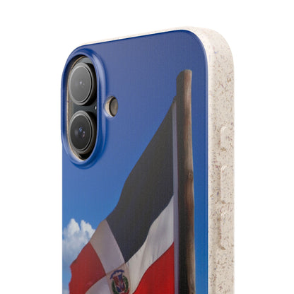 Funda Biodegradable | Bandera de RD en la Playa 🇩🇴 | iPhone y Samsung