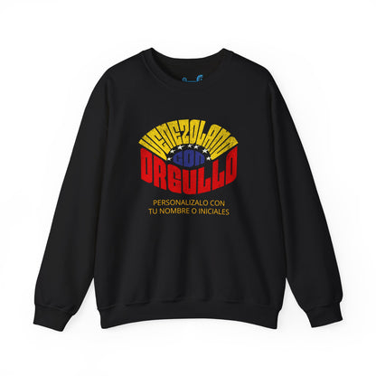 Sudadera Venezolano con Orgullo – Personalizable con tu Nombre o Iniciales